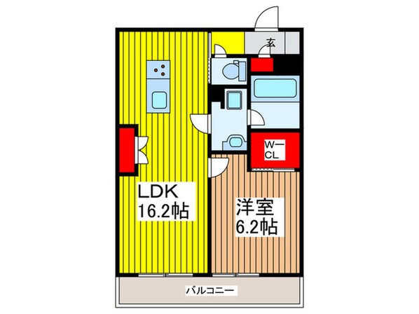 ナンバ－アンフィニの物件間取画像